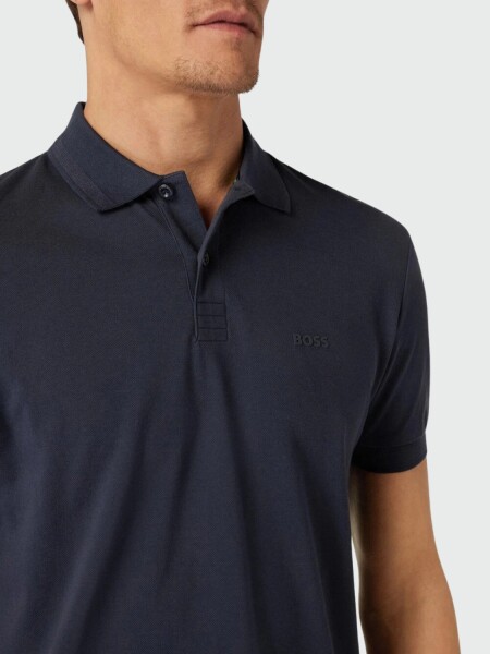 BOSS - Polo de Piqué Corte Regular Navy