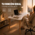 Escritorio Combohome Milan Mesa 100 Cm Laqueada Home Office Color Blanco