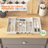 Organizador de Cubiertos Extensible Cajon Utensilios Cubertero IMBACK Blanco Organizador de Cubiertos Extensible Cajon Utensilios Cubertero IMBACK Blanco