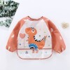 Babero con manga Little Ones dino naranja