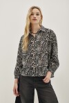 Camisa Lina Mosaic Azul