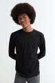 Remera cuello redondo NEGRO