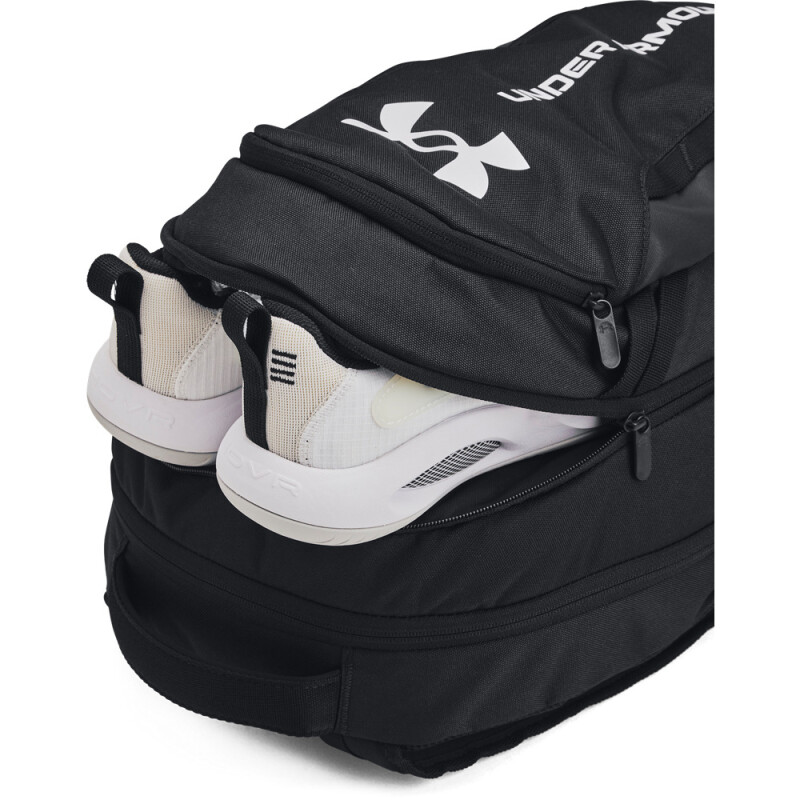 UA Hustle 6.0 Backpack-GRY BLK-002