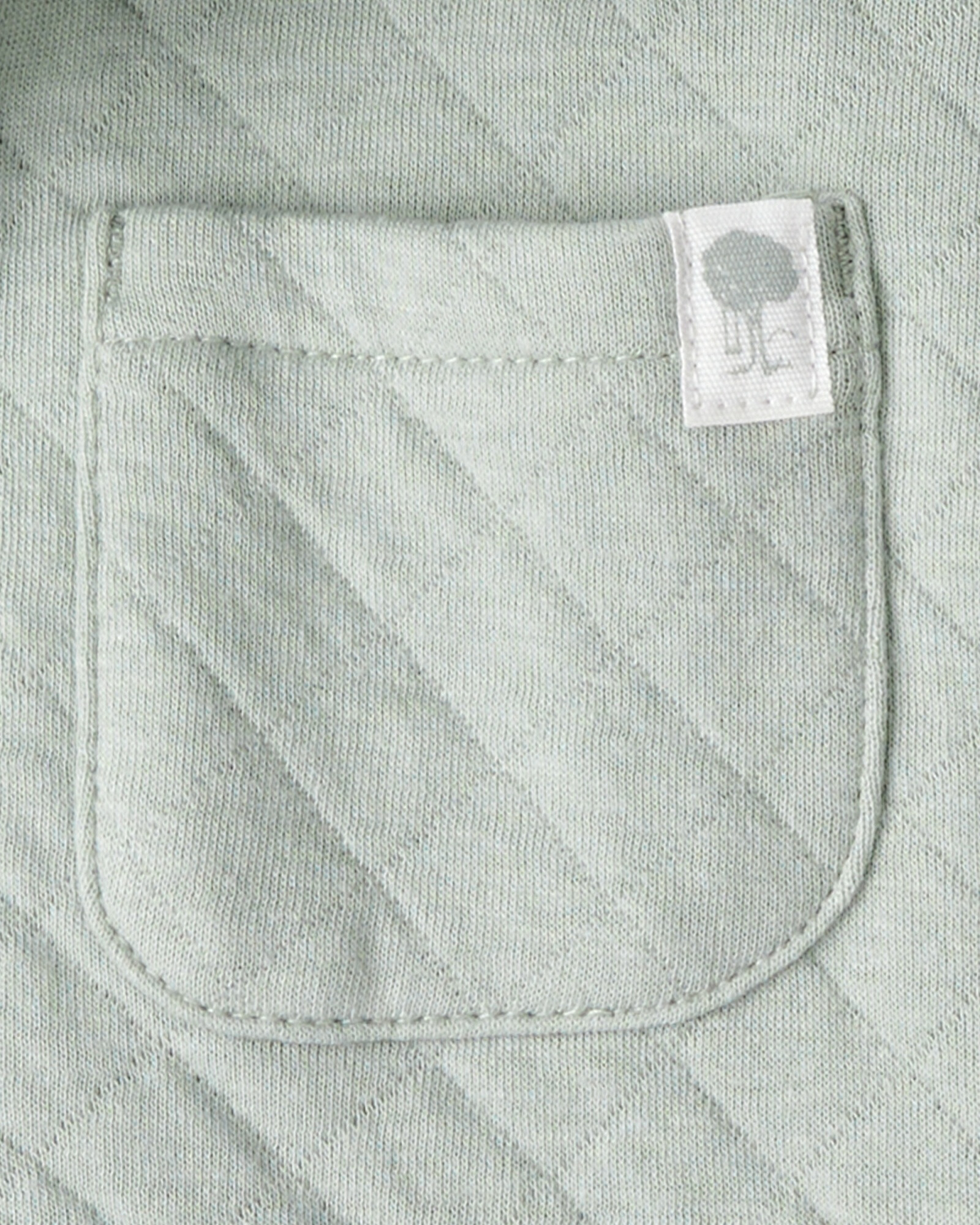 Set tres piezas de algodón, pantalón, camisa capitoneada y body Sin color