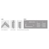 Varilla en L aluminio Oro Mate 10mm x 2,5m Varilla En L Aluminio Oro Mate 10mm X 2,5m