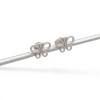 Caravanas Mariposa-Plata 925-Sin piedra-CA3477 sinpiedra