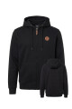 Campera O'Neill Full Zip Leather Patch Negro