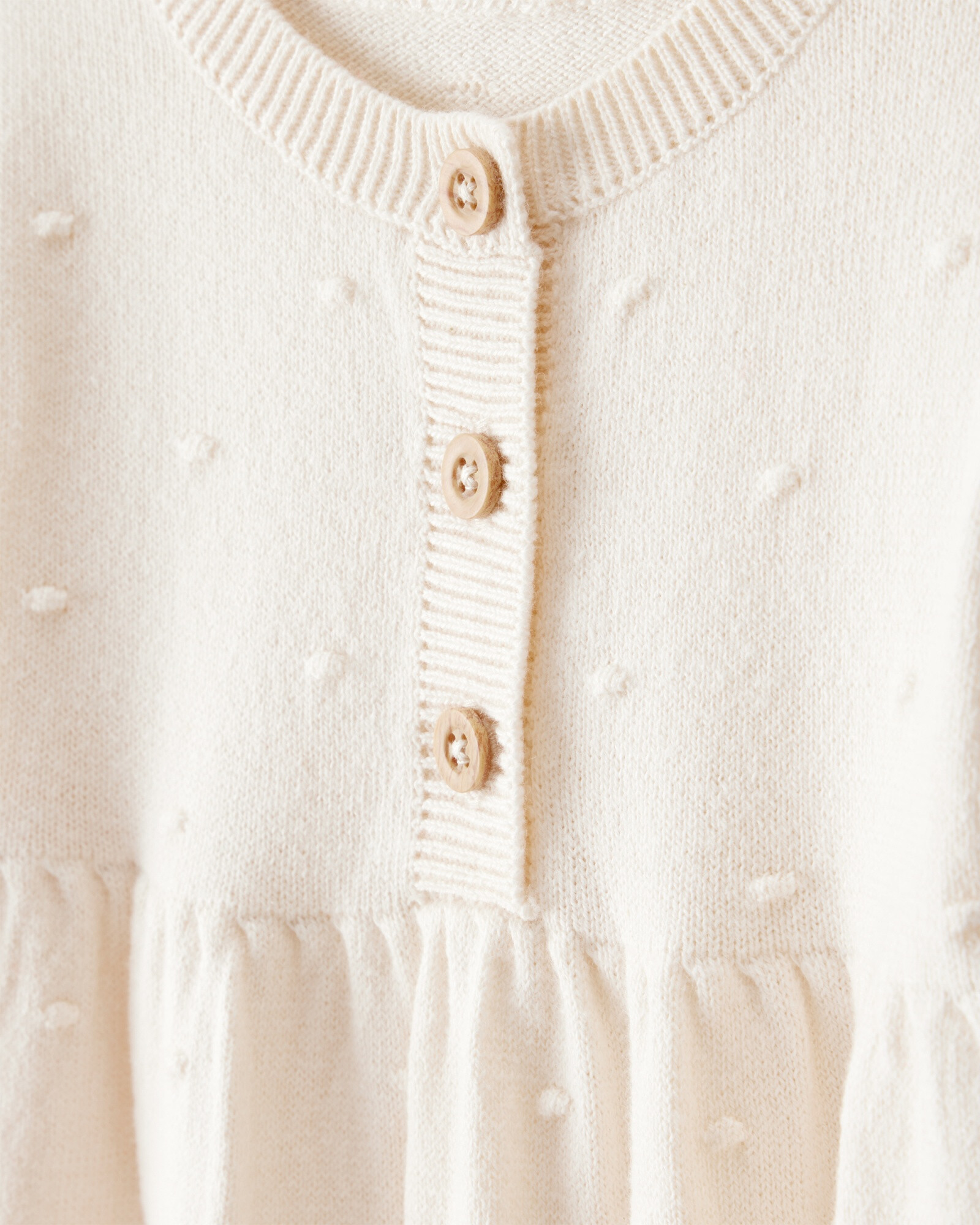 Monito de algodón, hombros con volados Sin color