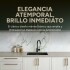 Placa PVC Símil Mármol 2,44 x 1,22 m Diseño Mármol Blanco Gris