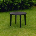 Mesa De Jardín Mor Redonda NEGRO