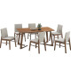 Juego de Comedor Robinson Mesa + 4 Sillas Madera Maciza Caucho Juego de Comedor Robinson Mesa + 4 Sillas Madera Maciza Caucho