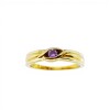 Anillo Solitario-Oro bajo-Piedra Amatista-AN8221 conpiedra