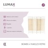 Biombo separador de rattan 1.8 mts Beige