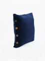 FUNDA ALMOHADON BOTONES AZUL