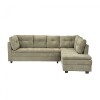 Sillon 3 cuerpos con Chaise - Coimbra Izquierdo Verde
