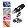 Microscopio digital USB multiuso con aumento 1000X y luz LED Negro
