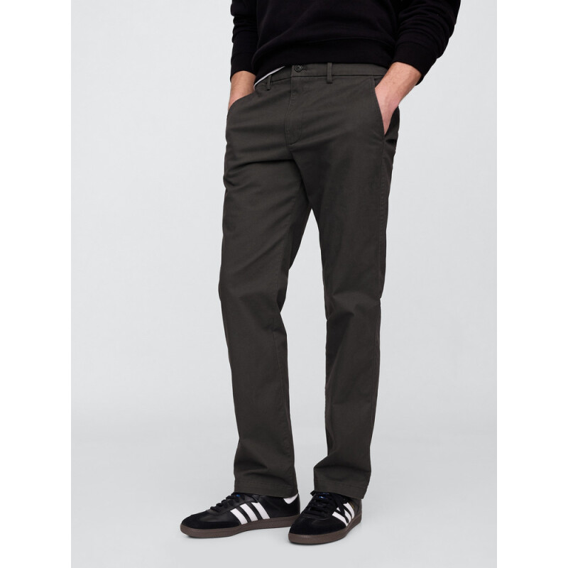 V-ESSENTIAL KHAKI STRAIGHT FIT SOFT BLACK V2