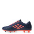 Championes de Fútbol 11 Infantiles Umbro Classico III HG Azul Marino - Rosado Salmon