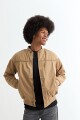 Campera bomber de nylon KHAKI