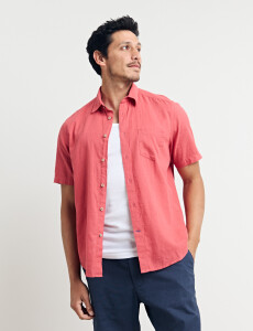 012265 CAMISA HARRINGTON LABEL Coral