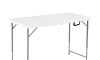 Mesa Plegable altura ajustable 120 cm Blanco Mesa Plegable altura ajustable 120 cm Blanco