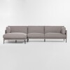 Sofá con chaise COSTA GRIS - IZQUIERDO