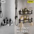 Set X2 Estantes Esquinero Organizador Baño Ducha Y Adhesivos Linea Premium Imback Color Negro Set X2 Estantes Esquinero Organizador Baño Ducha Y Adhesivos Linea Premium Imback Color Negro