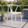 Silla Wishbone de polipropileno Blanco Tiza Silla Wishbone de polipropileno Blanco Tiza