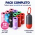 Bolsas Sanitarias x12 Residuos Mascota + Llavero Dispensador Rojo 1