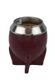 Mate calabaza simil color torpedo Bordó