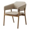 BUTACA STUZI MADERA CINAMOMO TAPIZADA EN PU COLOR CRUDO BUTACA STUZI MADERA CINAMOMO TAPIZADA EN PU COLOR CRUDO