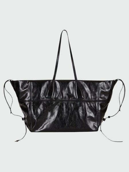 BALMAIN - Tote Track Zip Negro