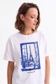 Remera m/c estampada colección Paris BLANCO