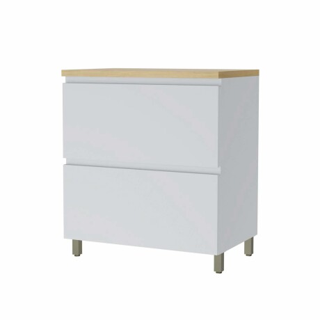 BAJO MESADA 80 CM MDF BLANCO SUECIA