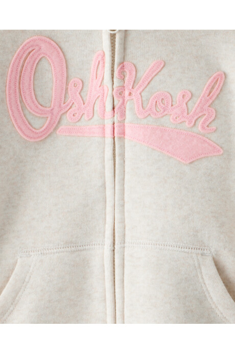 Campera de algodón con felpa, crema Sin color