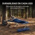 Cama Catre Plegable Camping Playa Aire Libre Aluminio 190 Cm Color Azul