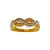 Anillo Entrelazado-Oro Bajo-Piedra Zirconia-AN8099 conpiedra