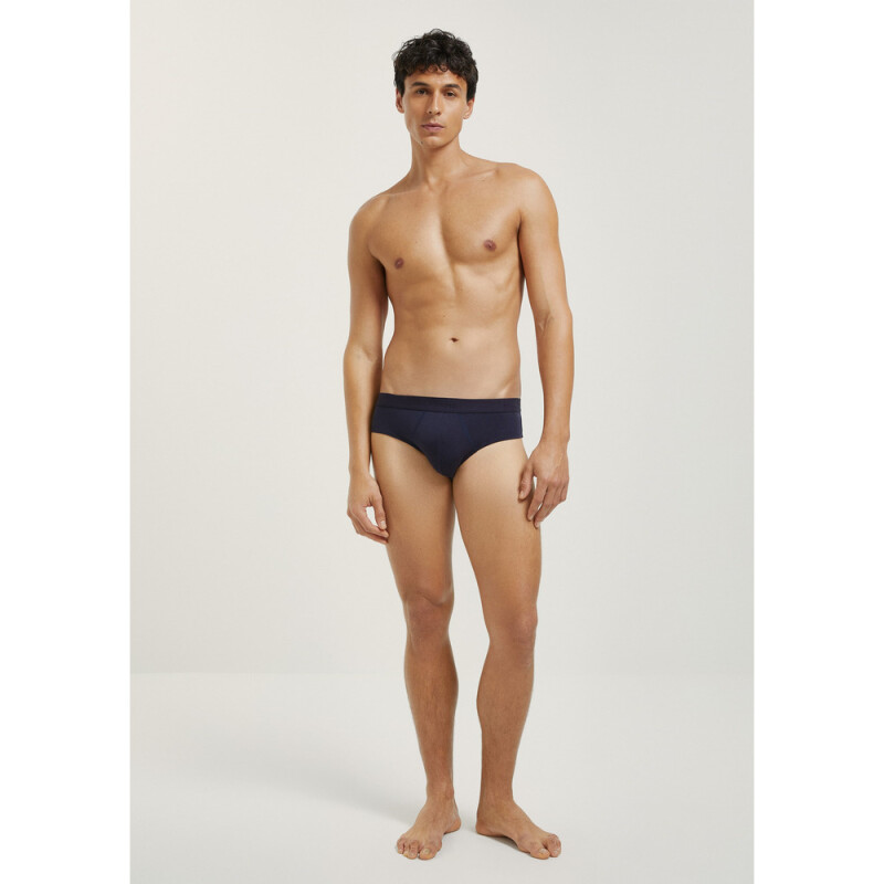 CUECA MASC CINZA MESCLA/AZUL MARINHO
