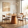 Mesa de Comedor Redonda 1.35 - Zara Marrón