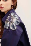 CAMISA LOUISE FLOWERS Azul