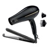Set Gama Planchita Gold Dual Plates + Secador Bora Gold Negro