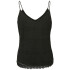 VMHONEY LACE SINGLET WVN GA BLACK