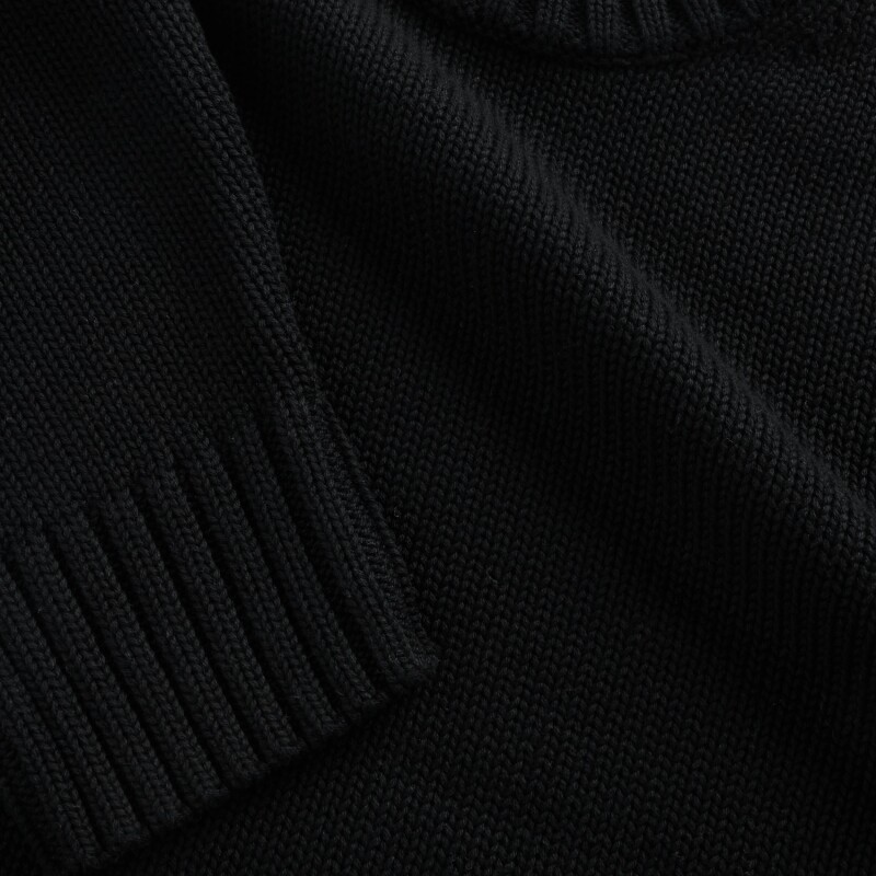 COTTON OS BF CREW PO BLACK