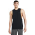 UA LEFT CHEST CUT OFF TANK-BLU BLK-001