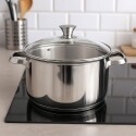 Olla Cacerola Acero Inox Tramontina Allegra 24cm 5,7 litros PLATEADO