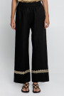 PANTALÓN FEATHER CHEVRON Negro