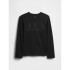 V-FRCH LS LOGO TEE TRUE BLACK