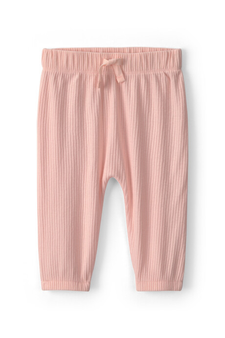 Set cuatro piezas de algodón, dos pantalones y dos bodies manga larga, rosa y crema, diseño floral Sin color