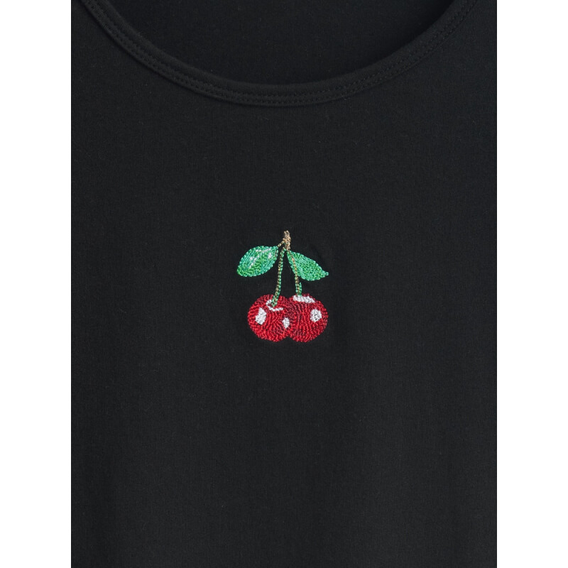 GRAPHICS - SS EVERYDAY JERSEY FITTED CREW BLACK