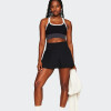 Falda Fabletics Plisada Hot Shot Ultra Mini Negro